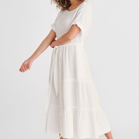 Xirena Aeryn White Midi Dress - Picture 1 of 10